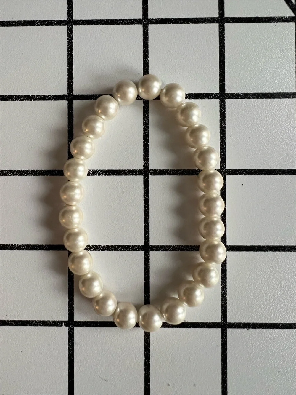 Vintage Faux Pearl & Multicolored Faceted Glass Bead Bracelet Set Lot of 2